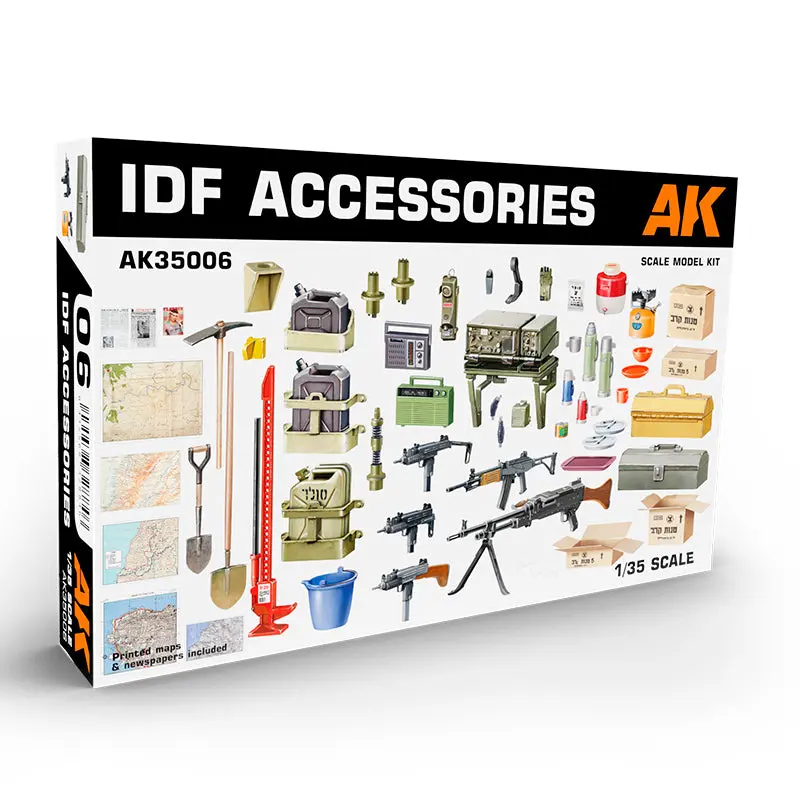 AK Interactive - 1/35 Scale IDF Accessories Scale Models