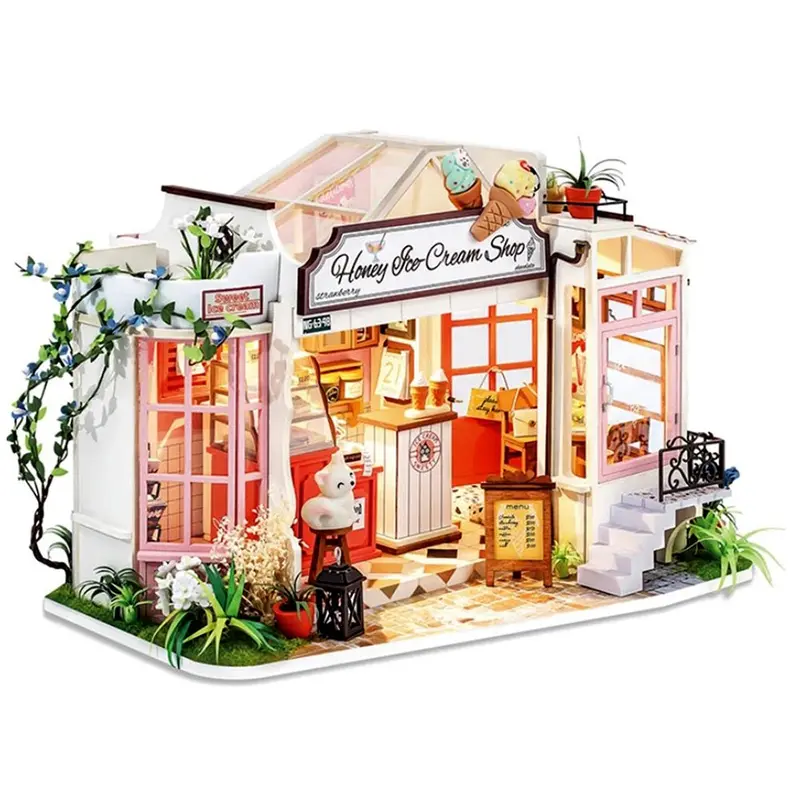 DIY Mini House Honey Ice-Cream Shop