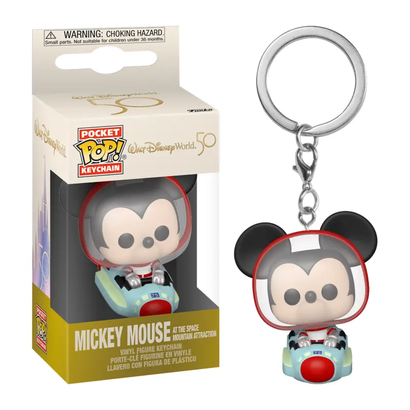 Disney World 50th - Mickey Space Mnt Pop! Keychain