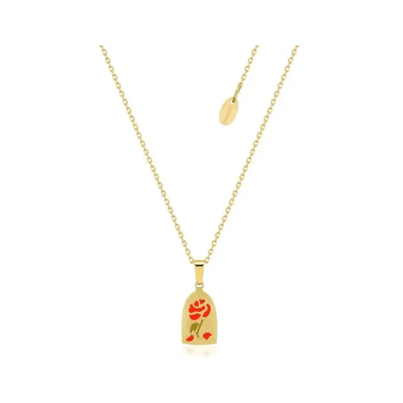 Disney B&B Eternal Rose Necklace