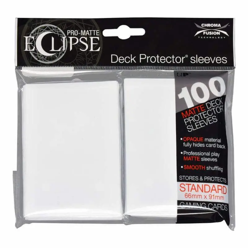 Deck Protectors Standard 100ct Pro-Matte-Eclipse White