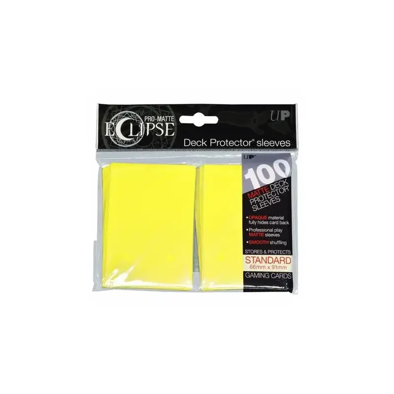 Deck Protectors Standard 100ct Pro Matte Eclipse Yellow