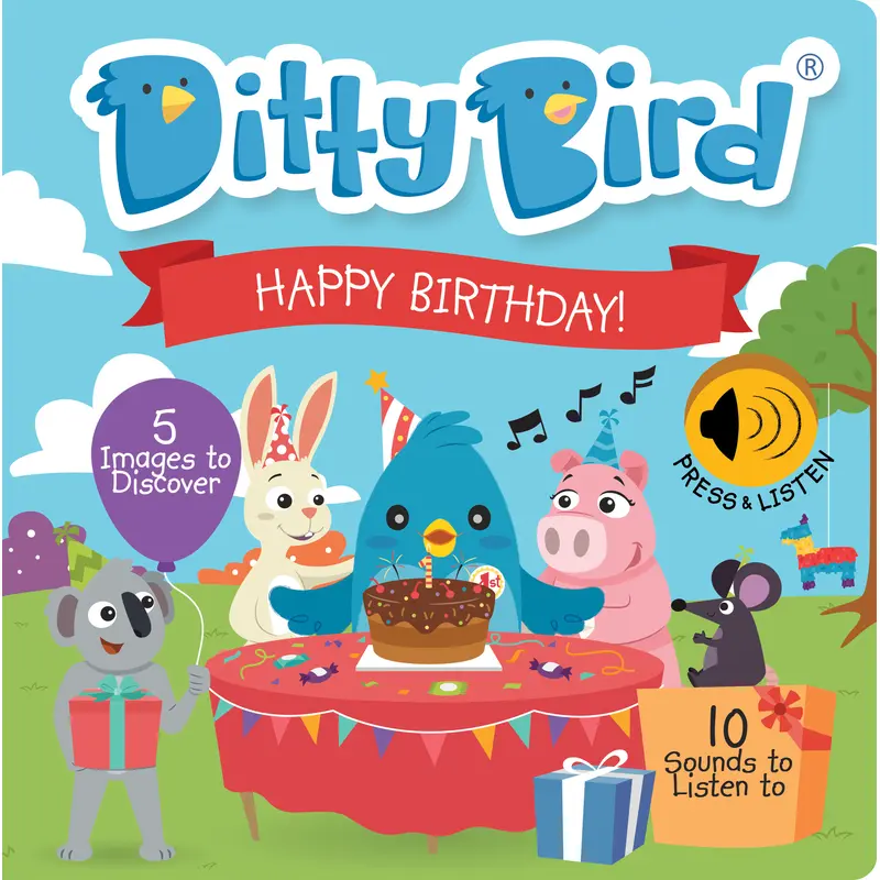Ditty Bird Happy Birthday Book