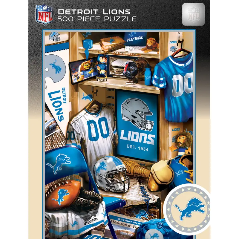 Detroit Lions Locker Room 500pc Puzzle