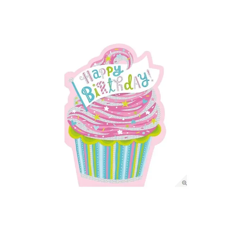 Cupcake Die-Cut Foil Card