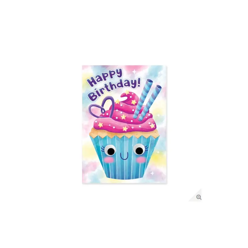 Cupcake Googly Eyes Card