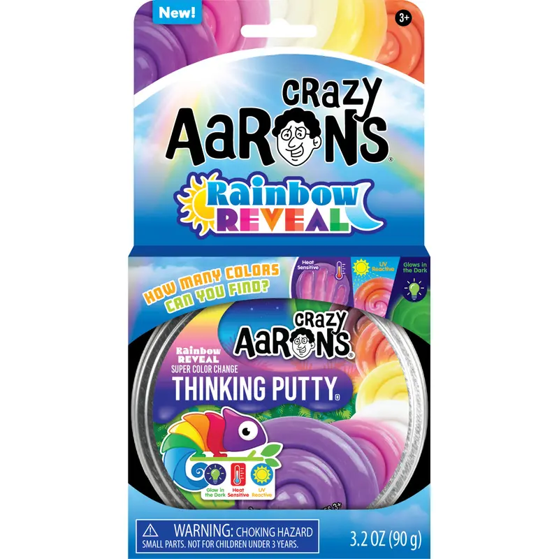 Crazy Aaron's Rainbow Reveal Thinking Putty 4"