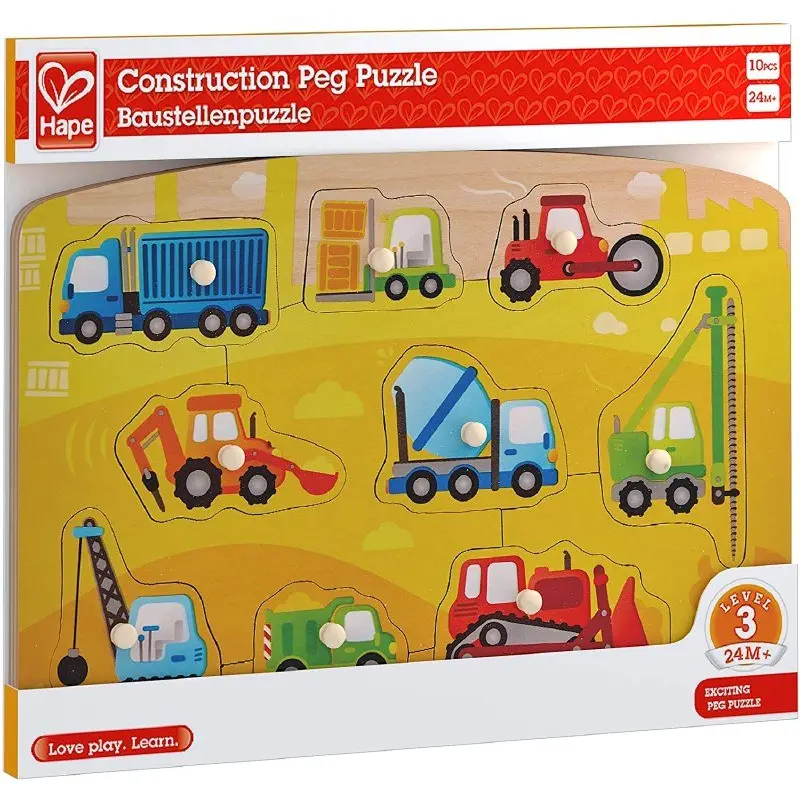 Construction Peg - 10pc Puzzle