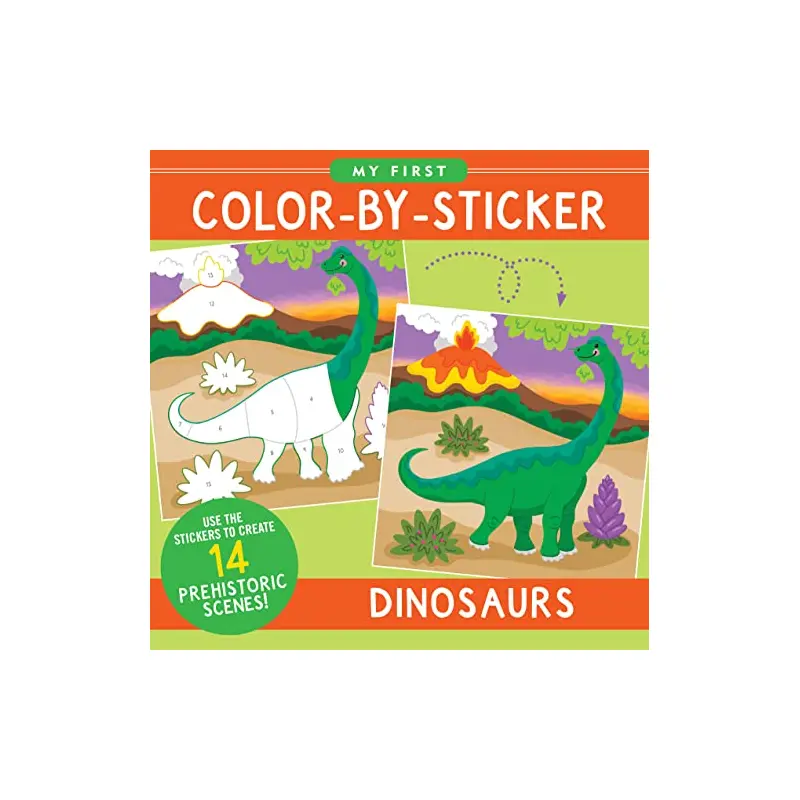 Color By Sticker Dinosaurs