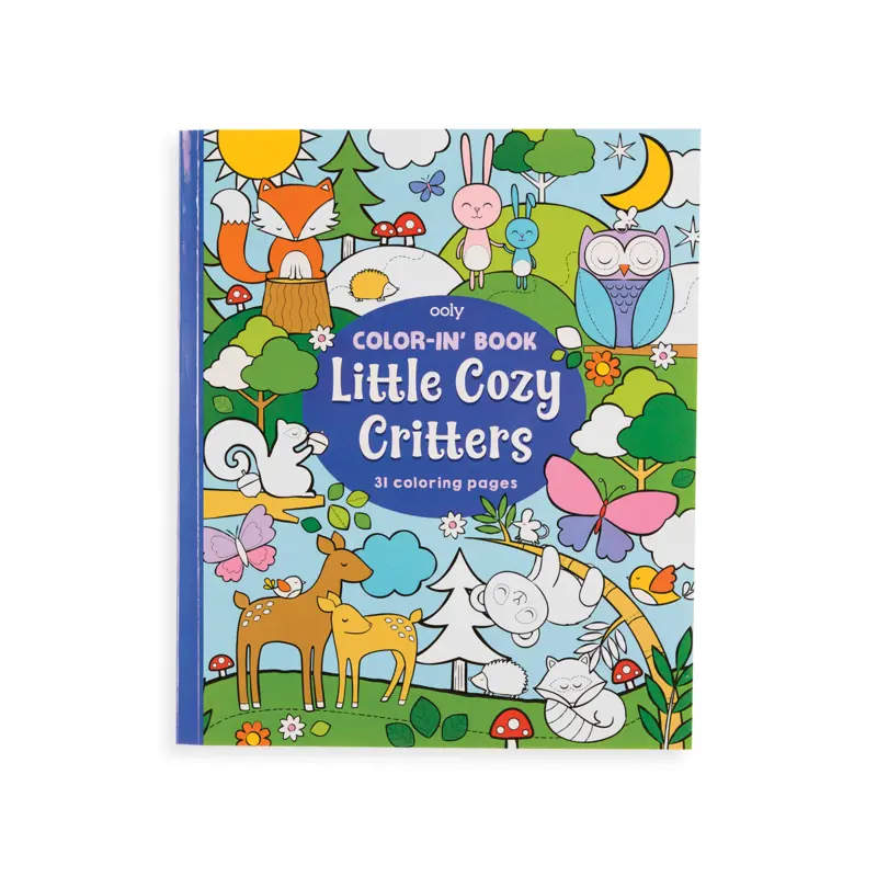 Color-in Book: Little Cozy Critters