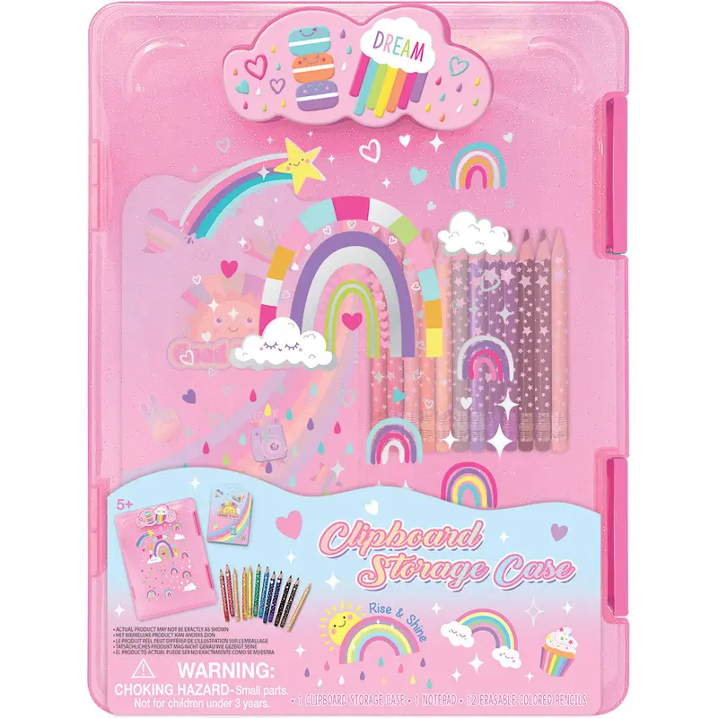 Clipboard Storage Case, Rainbow