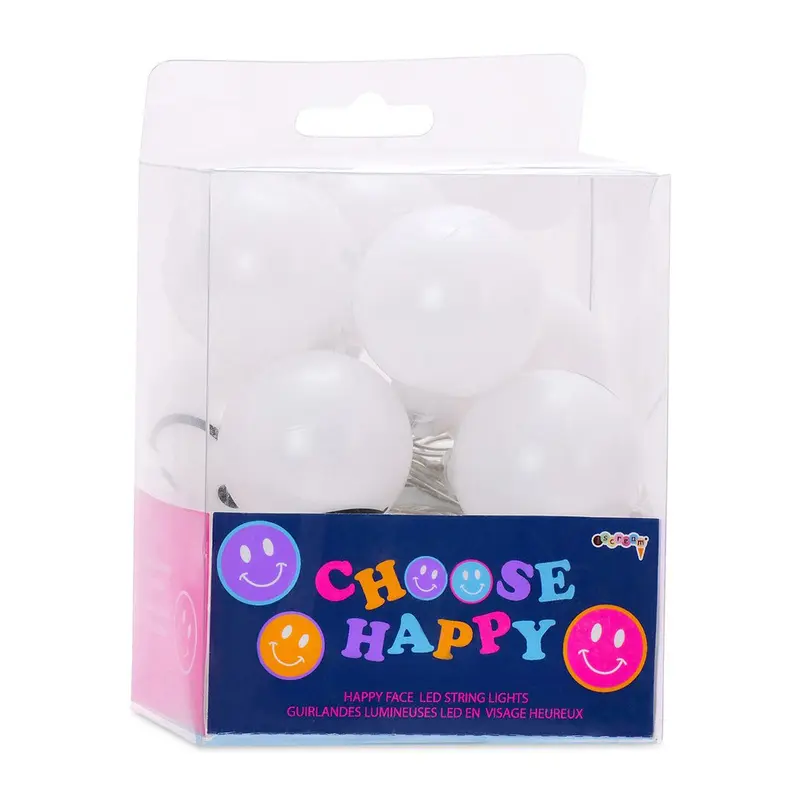 Choose Happy - Happy Face LED String Lights