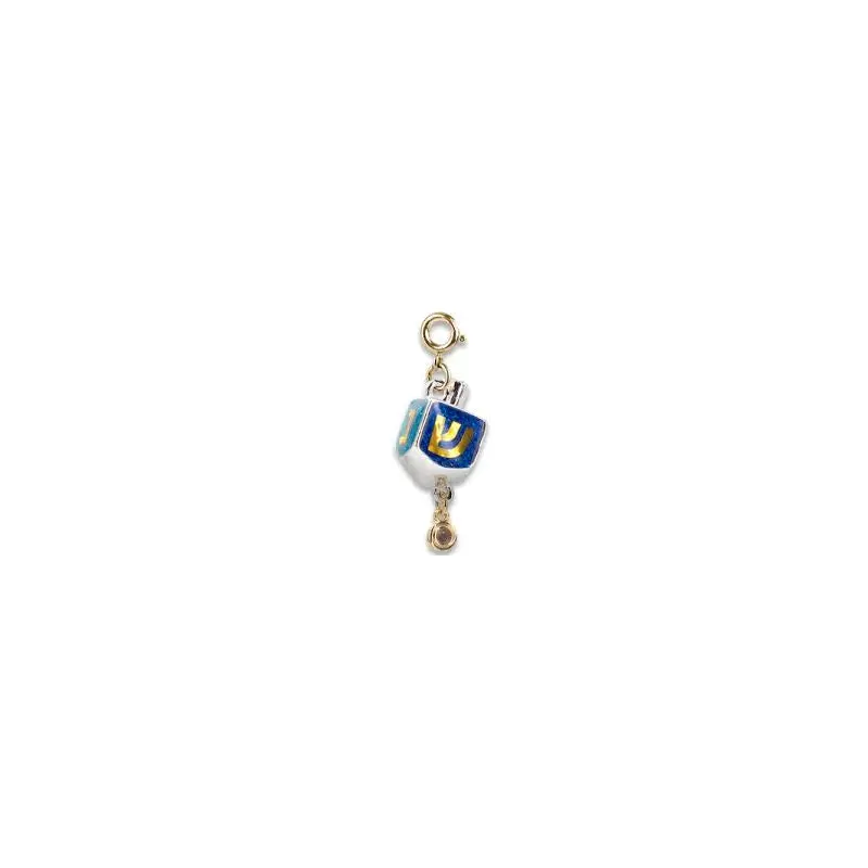 Charm It! Gold Glitter Dreidel Charm
