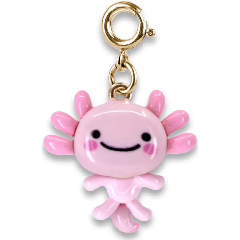 Charm It! Gold Swivel Axolotl Charm