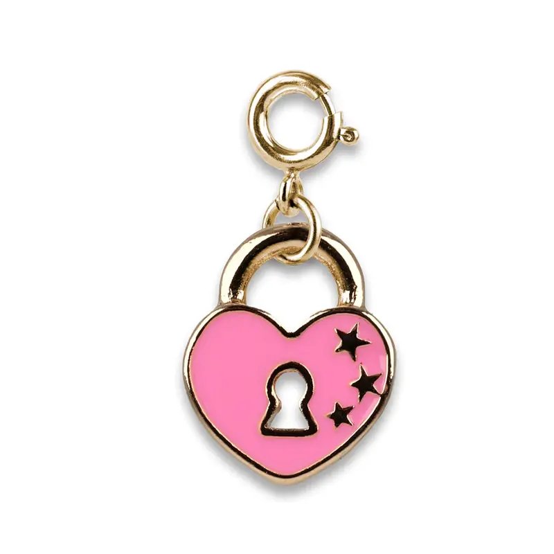 Charm It !! Gold Heart Lock
