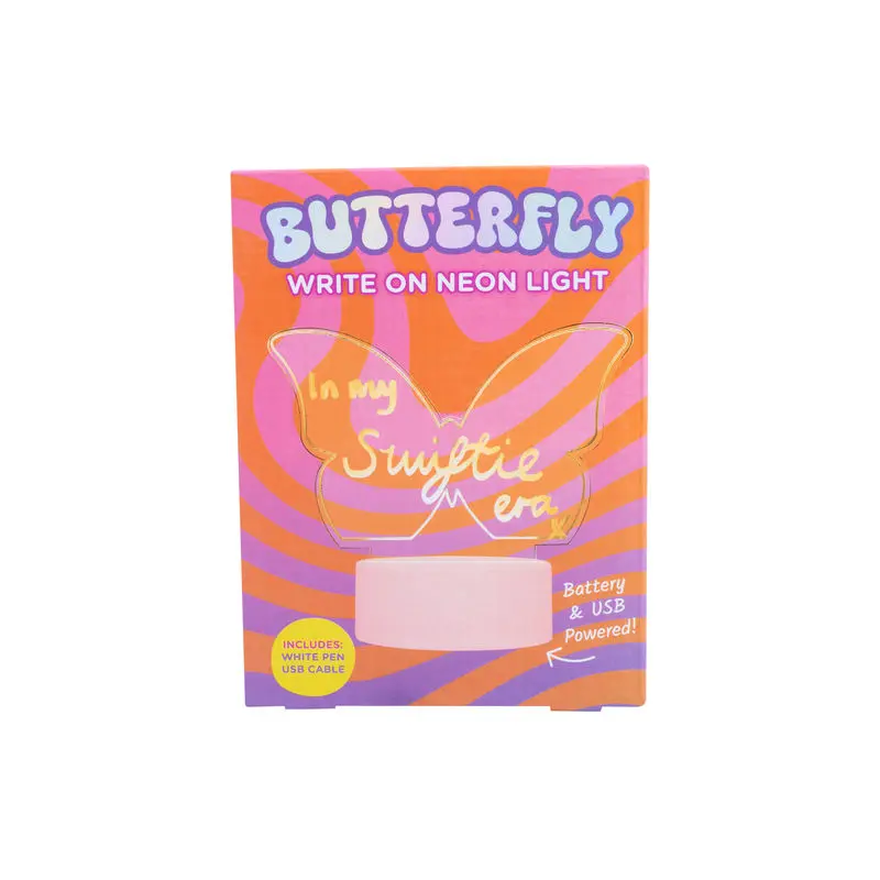 Butterfly Write On Neon Light