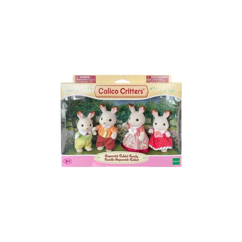 Calico Critters Chocolate Rabbit Family