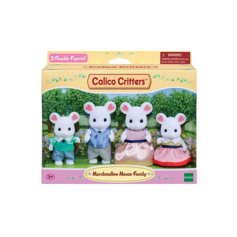 Calico Critters Marshmallow Mouse Family