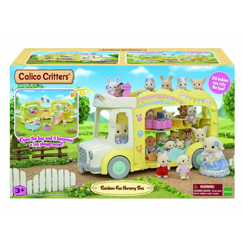 Calico Critters Rainbow Fun Nursery Bus