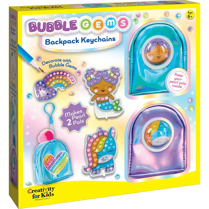 Bubble Gems Backpack Key Chains