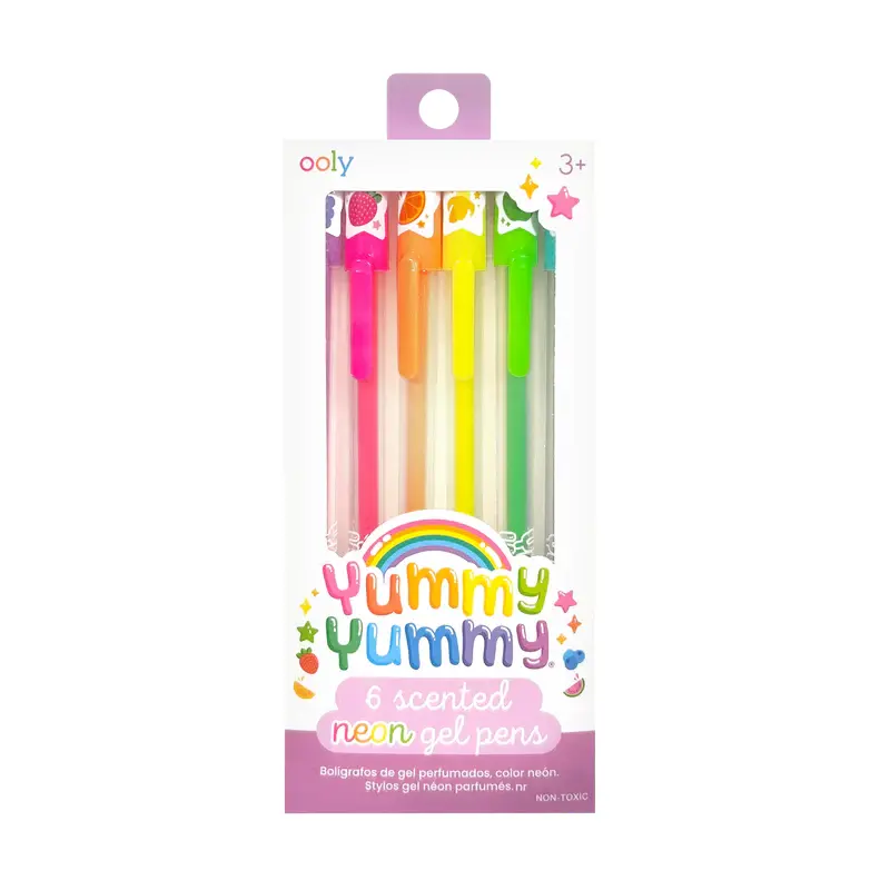 Yummy Yummy 6- Scented Neon Gel Pens