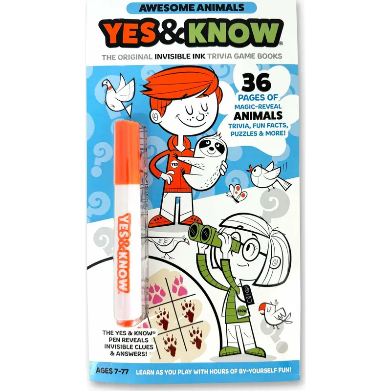 Yes & Know Invisible Ink - Awesome Animals