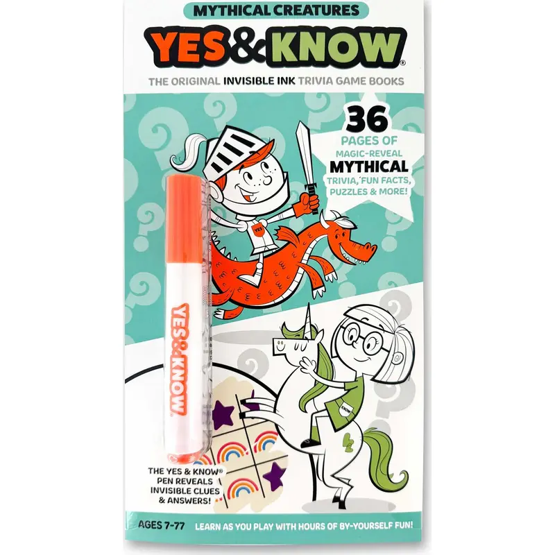 Yes & Know Invisible Ink - Mythical Creatures