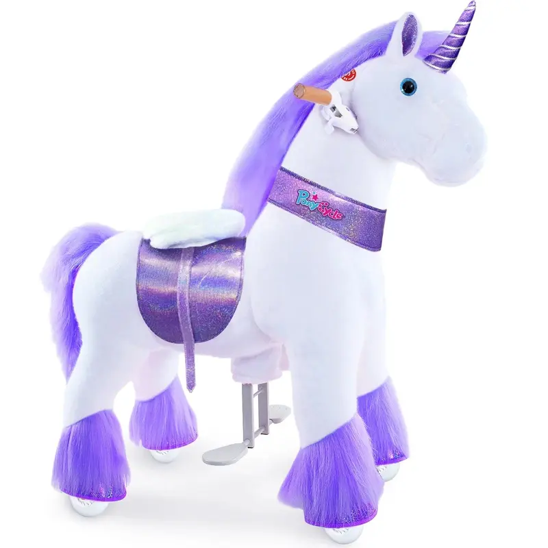 White/Purple Unicorn Size 4