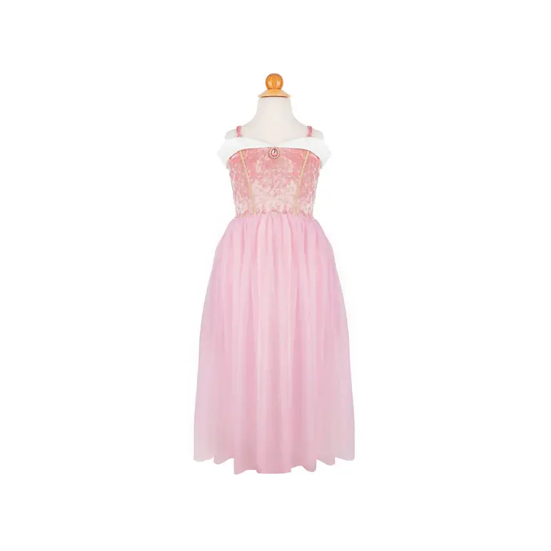 Velvety Soft Sleeping Sweetheart Princess Gown w/Arm Warmers 5-6