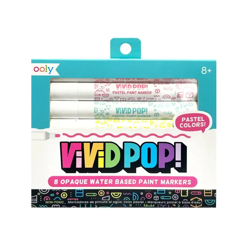 Vivid Pop! Water Based Paint Markers - Pastel