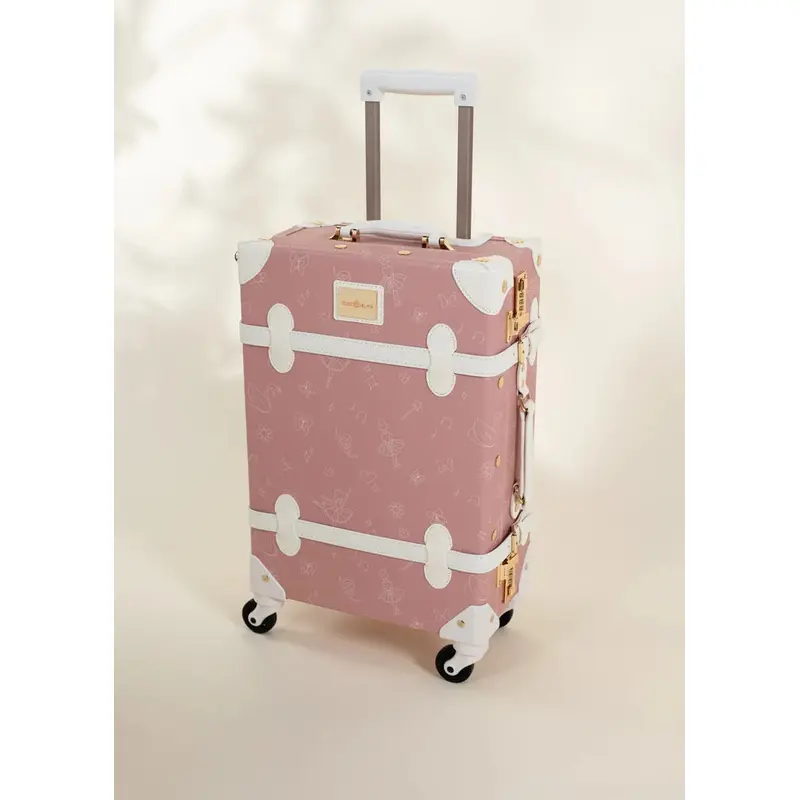 Vegan Leather Carry-On Suitcase - Ballerina