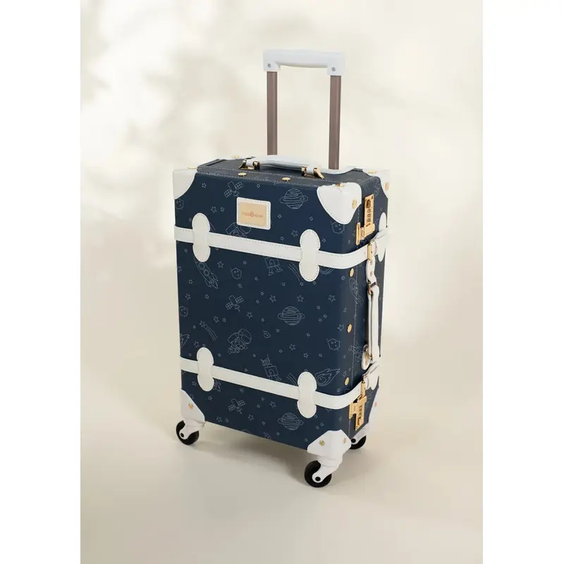 Vegan Leather Carry-On Suitcase - Space