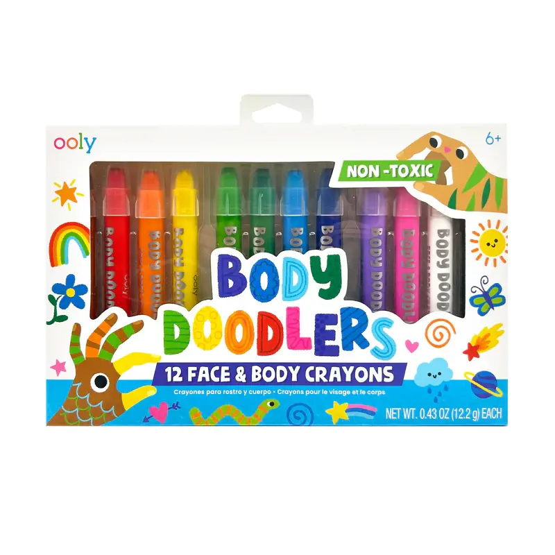 Body Doodlers - 12 Face & Body Crayons
