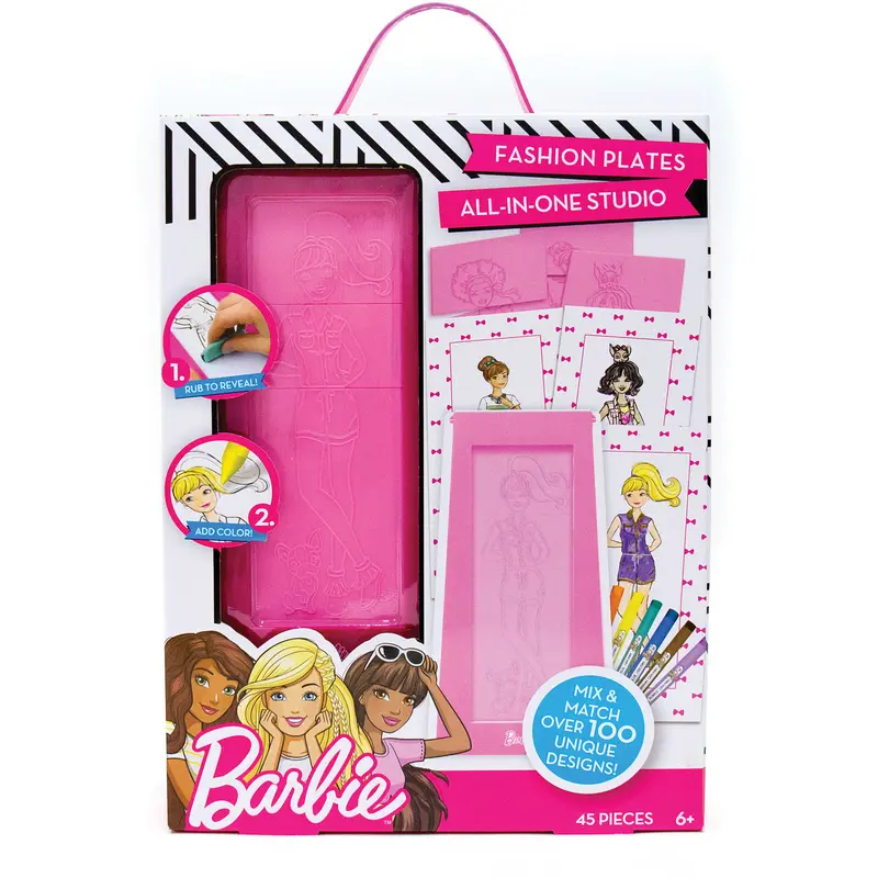 Barbie Fashion Plates All-In-One Studio