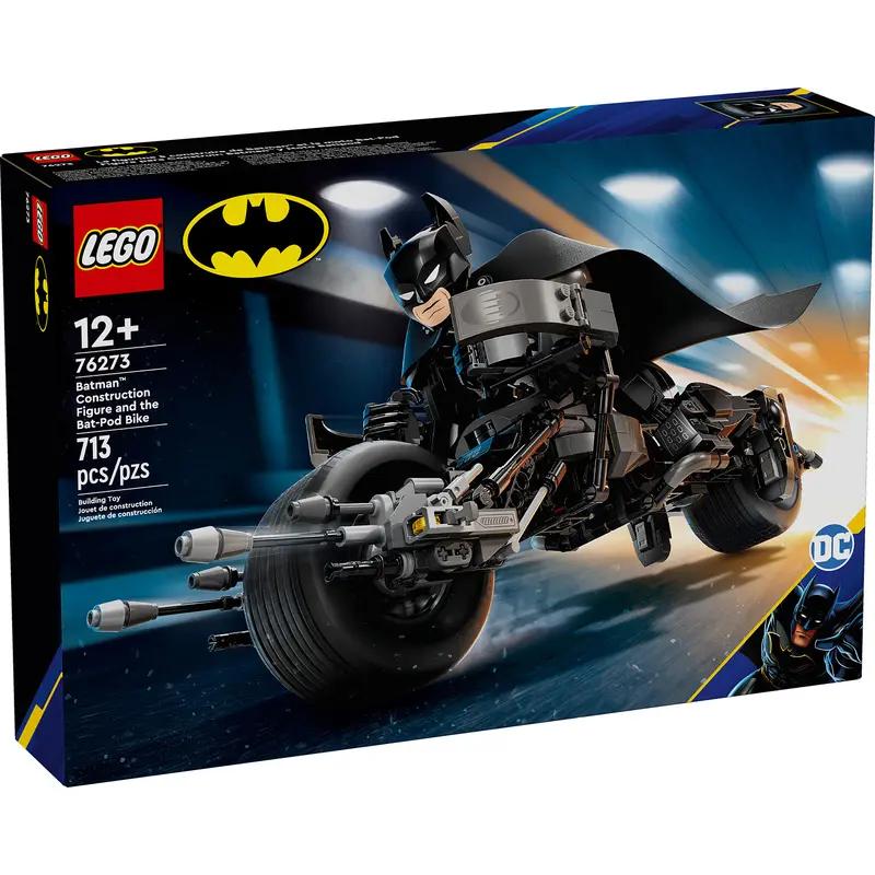 Batman Construction Figue and the Bat-Pod Bike