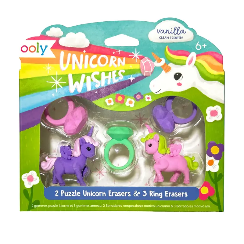 Unicorn Wishes Puzzle Erasers