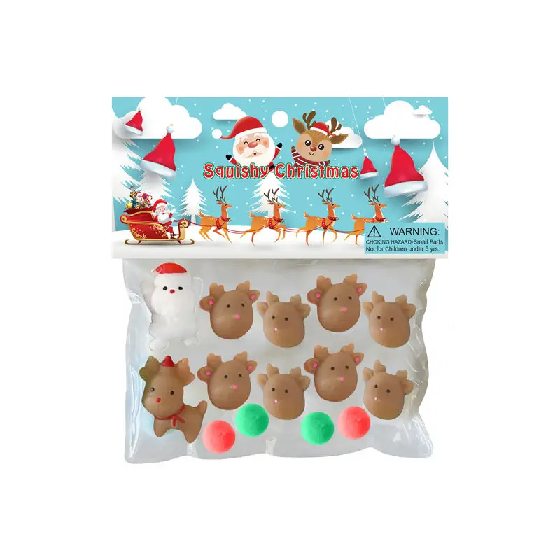 Taba Squishy Santa With Reindeer