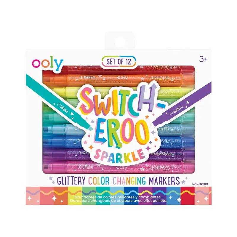 Switch-Eroo Sparkle Glittery Color Changing Markers