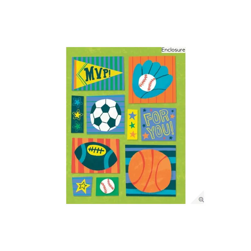 Sports Pattern Gift Enclosure