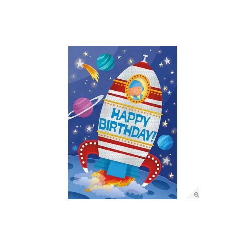 Space Die-Cut Foil Card