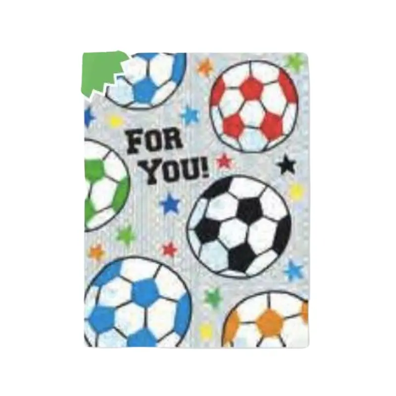 Soccer Ball Toss Foil Gift Enclosure