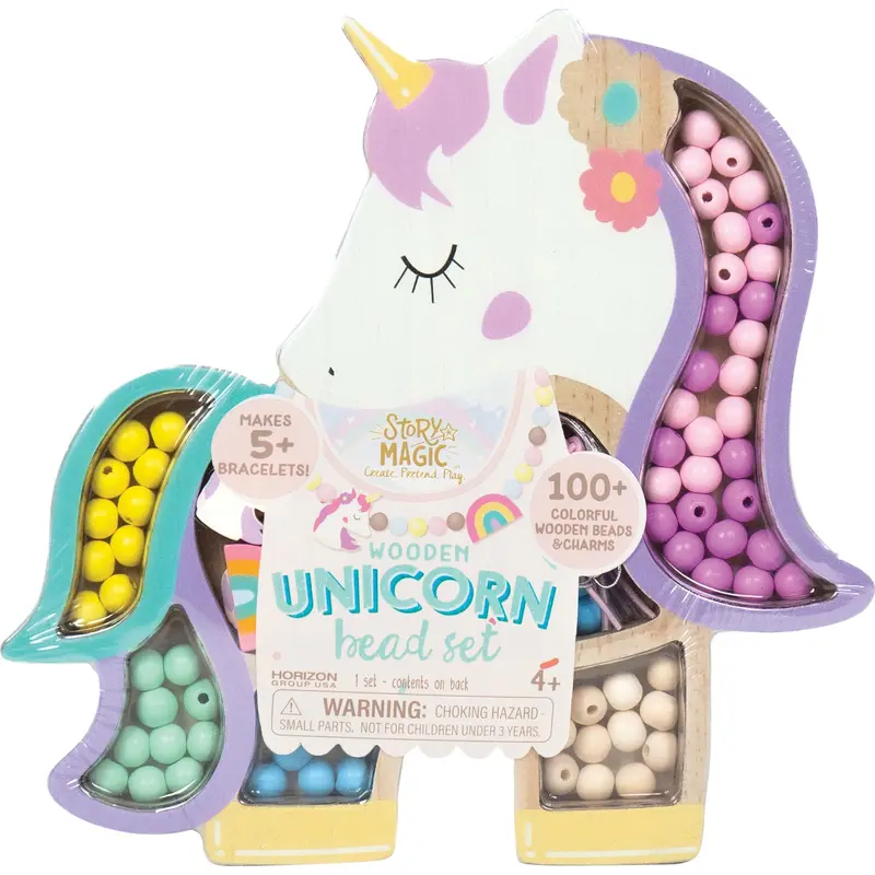 SM Wooden Unicorn Bead Set