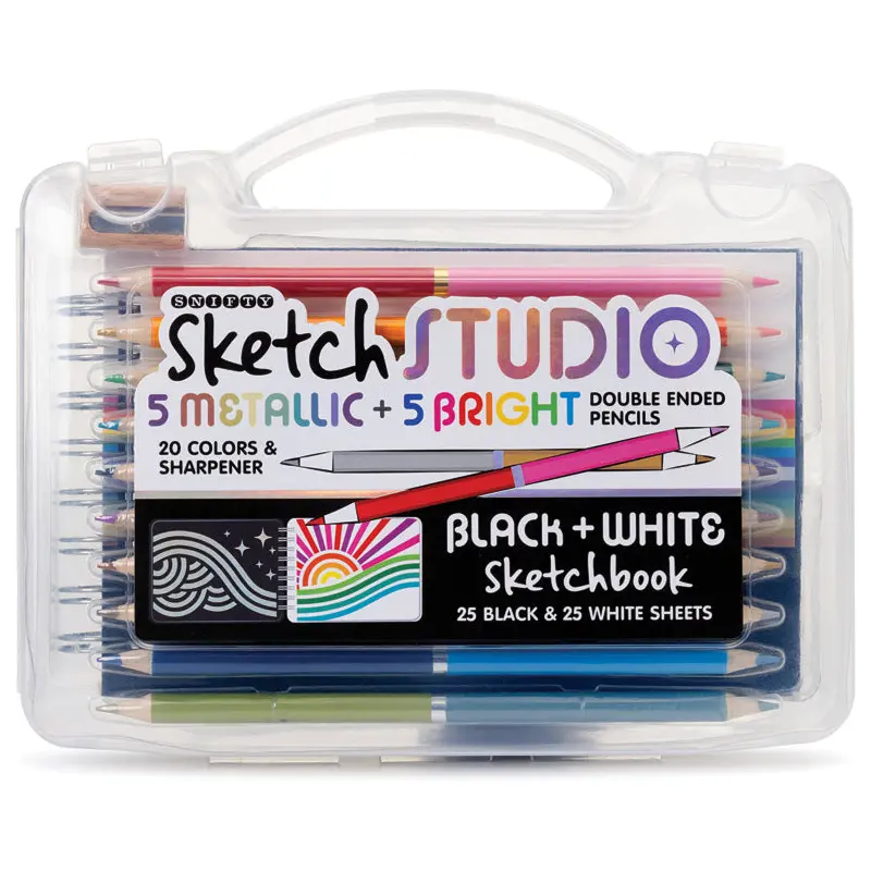 Sketch Studio Black & White Sketchbook Travel Set