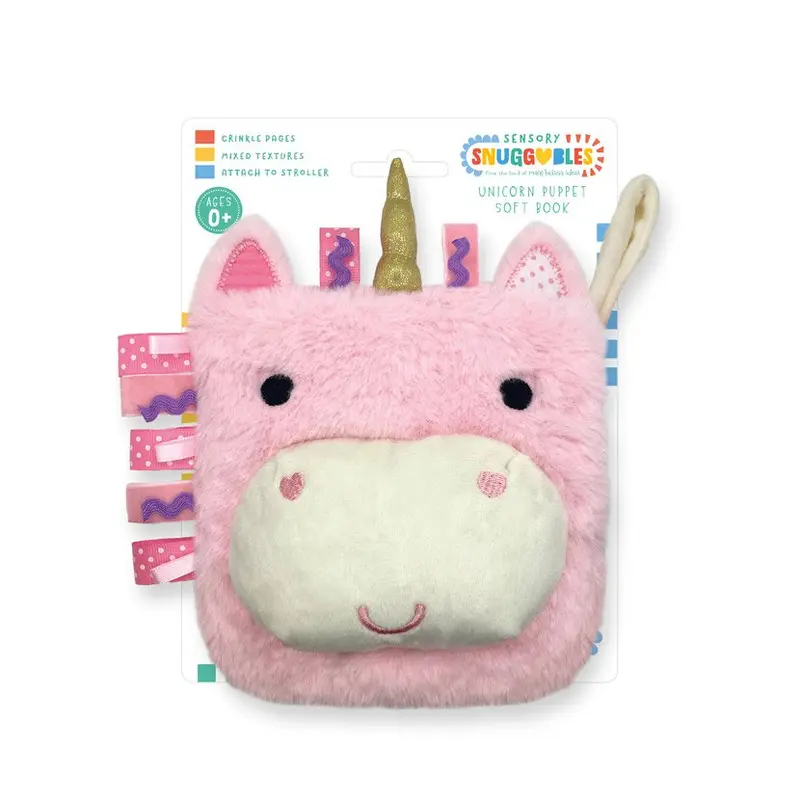 Sensory Snuggables Unicorn Puppet Soft Book