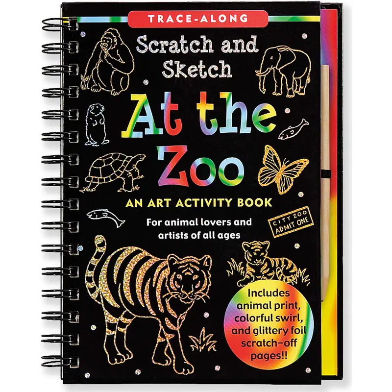 Scratch & Sketch At the Zoo (Trace-Along)