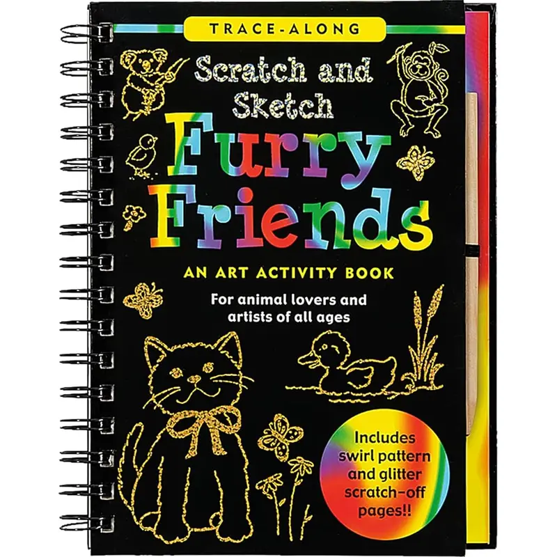 Scratch & Sketch Furry Friends (Trace-Along)