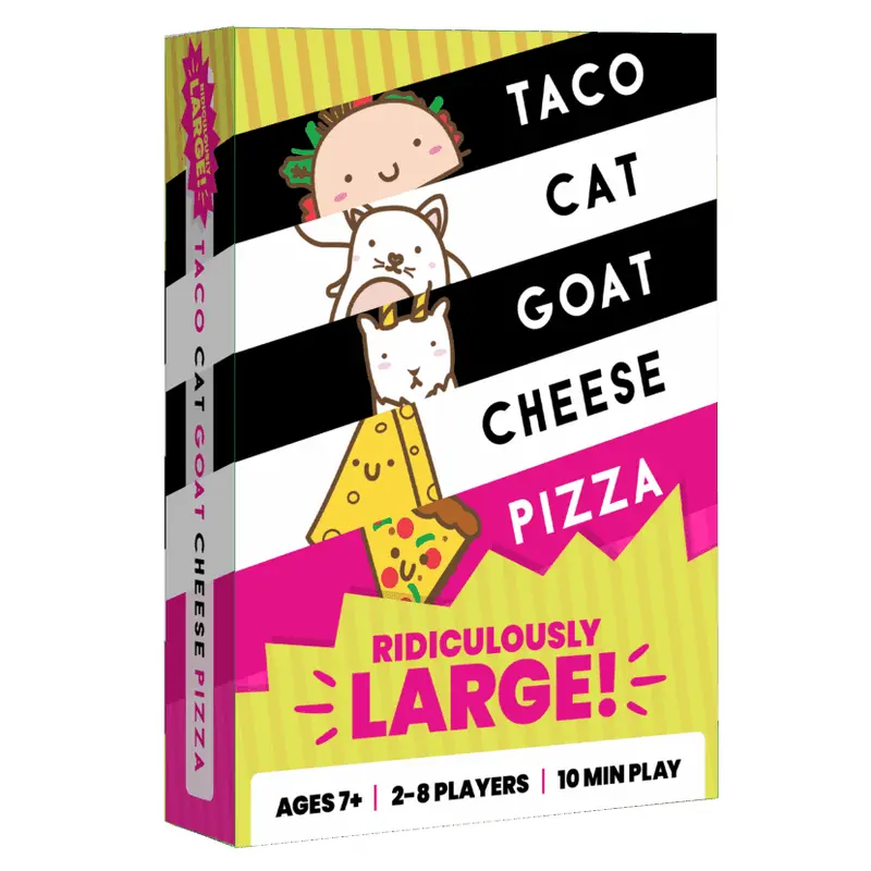 Ridiculously Large Taco Cat Goat Cheese Pizza Card Game