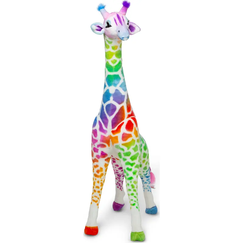 Rainbow Giraffe Plush