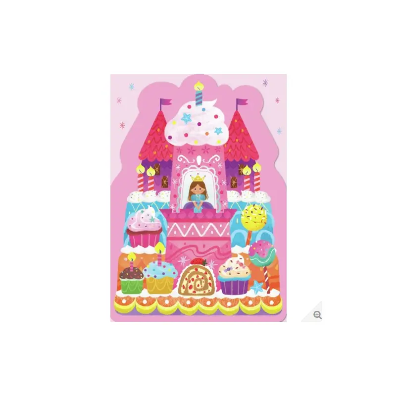 Princess Castle Cake Die-Cut Card