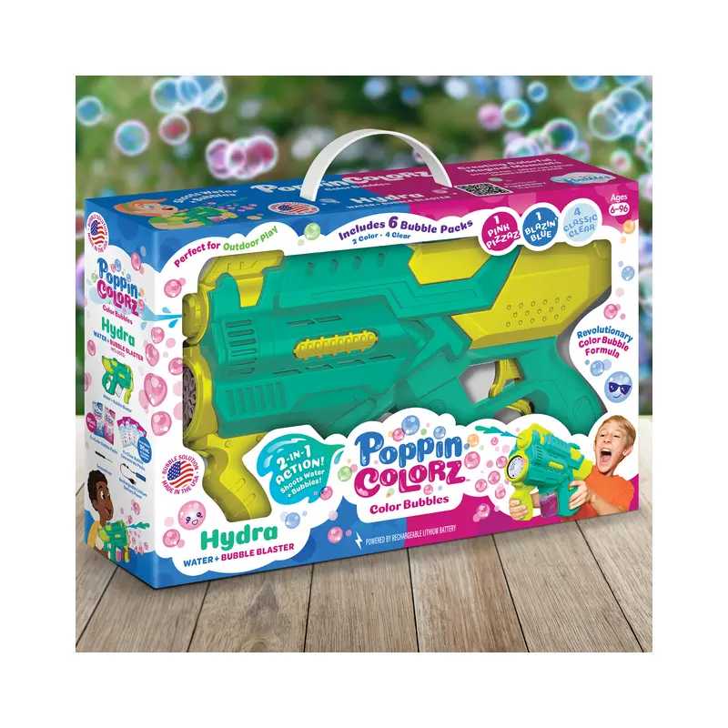 Poppin Colorz Hydra Water & Bubble Blaster